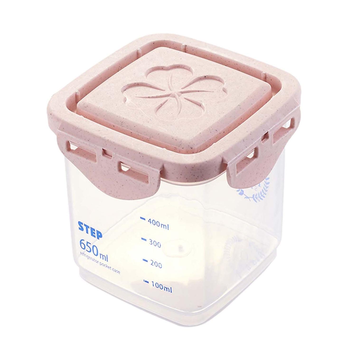 240/650/1000/1800ml Storage Box Healthy Reusable Portable Large Capacity Grain Storage Tank for Kitc