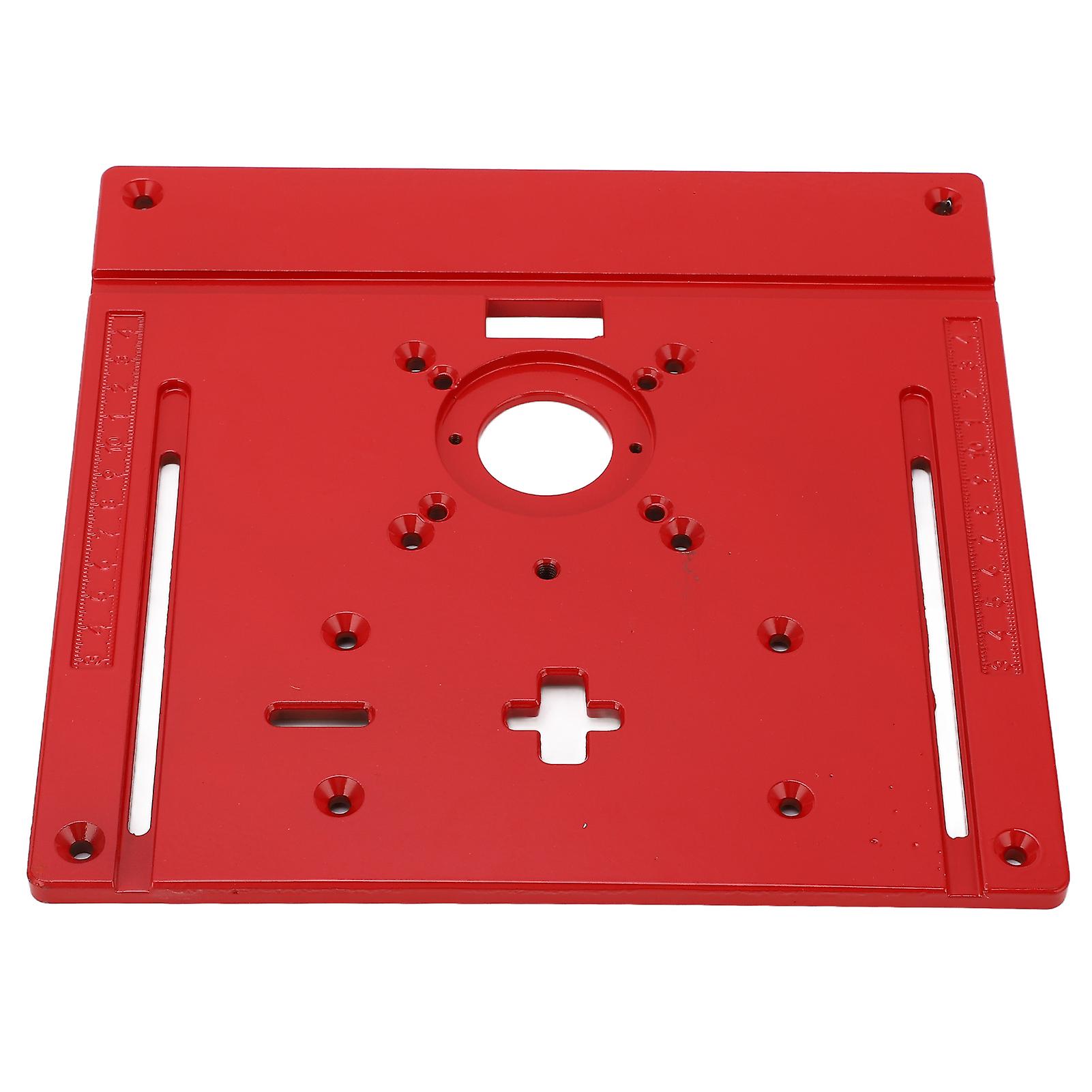 Woodworking Trimming Machine Flip Board Aluminum Alloy Jig Saw Trimmer Router Table Insert Plate 