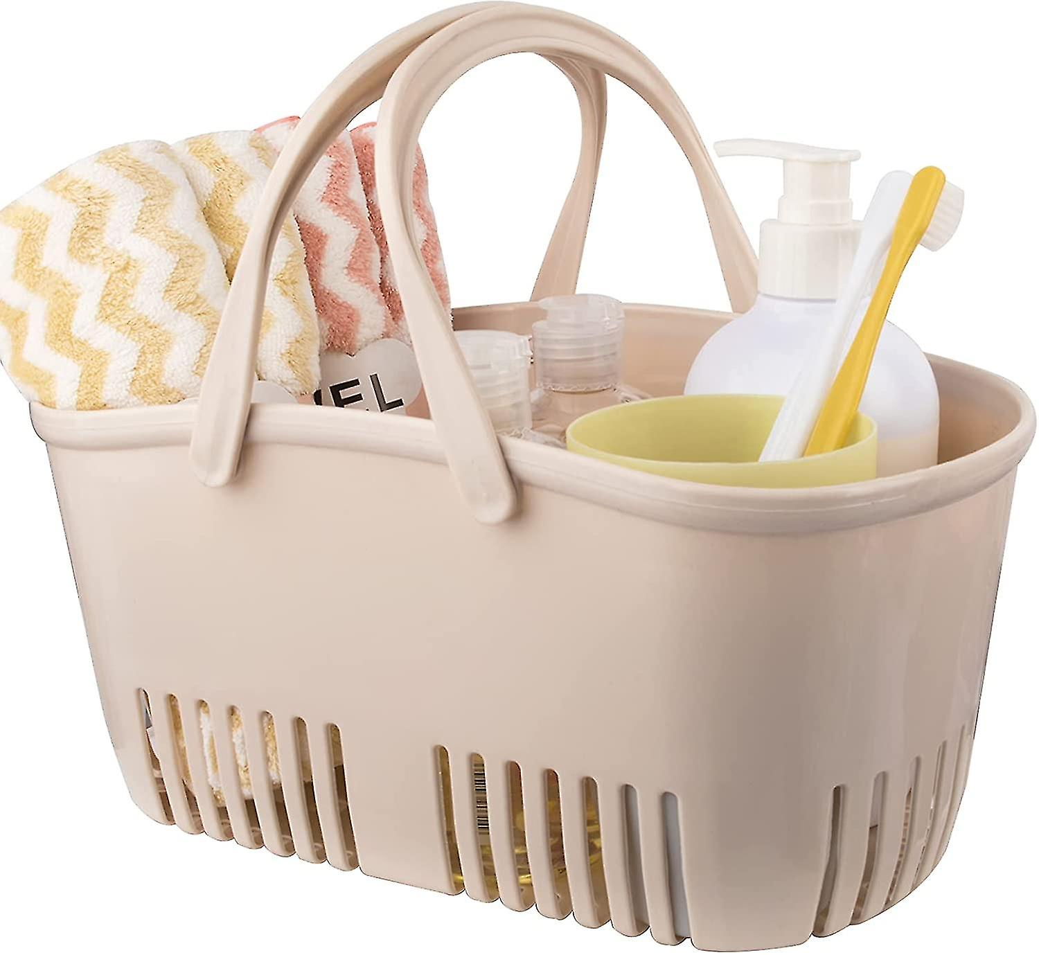 2024 Duschkorg, Bärbar Duschväska, Förvaringskorg i Plast med handtag