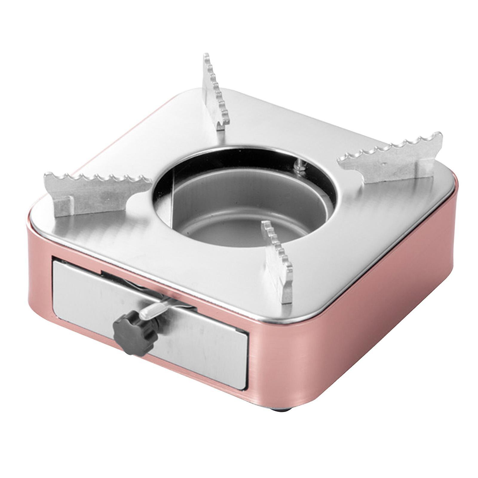 Portable Ultralight Mini Liquid Alcohol Stove Burner for Camping Rose Gold