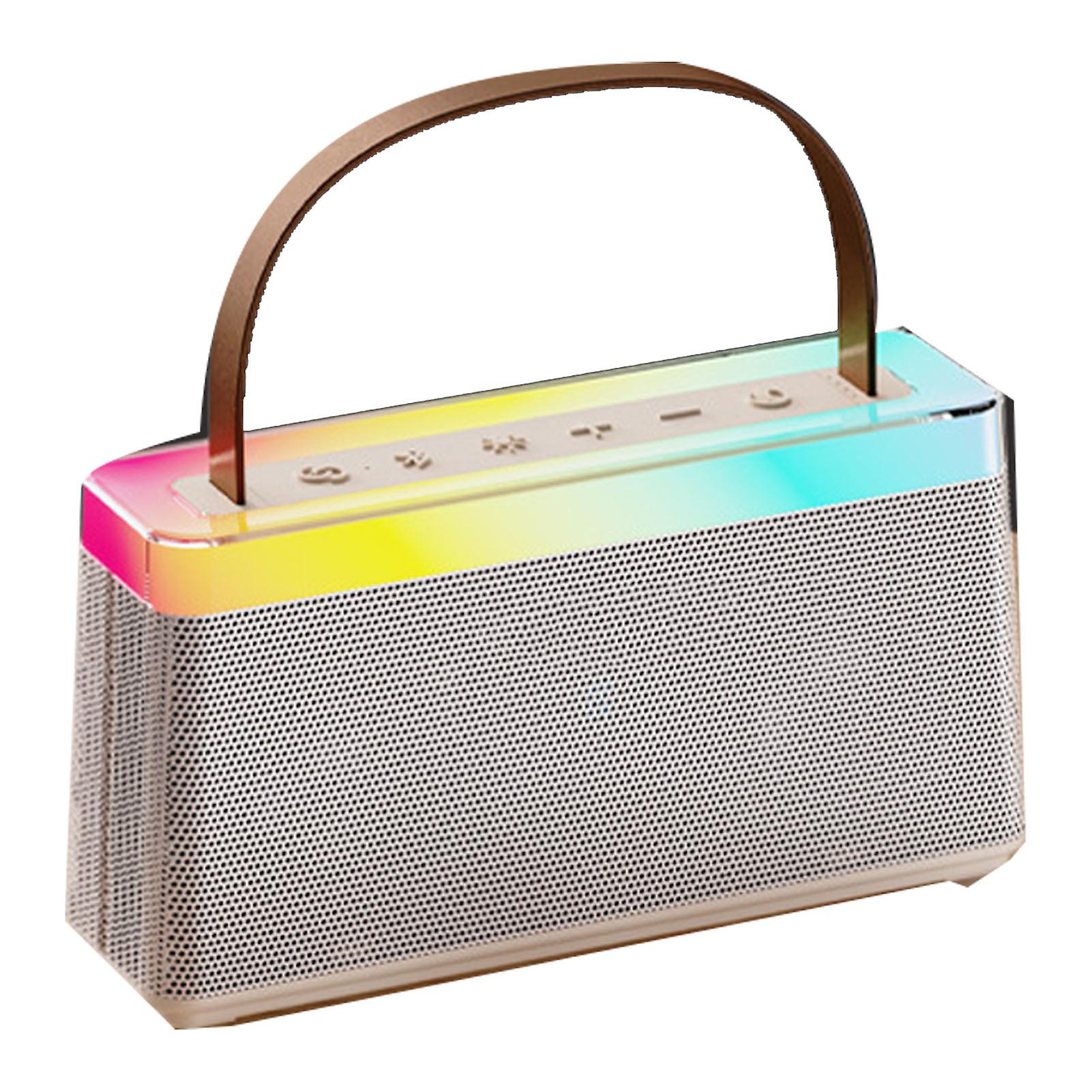 Portable Mini Karaoke Machine with HiFi Sound and Dual Microphones for Home Parties