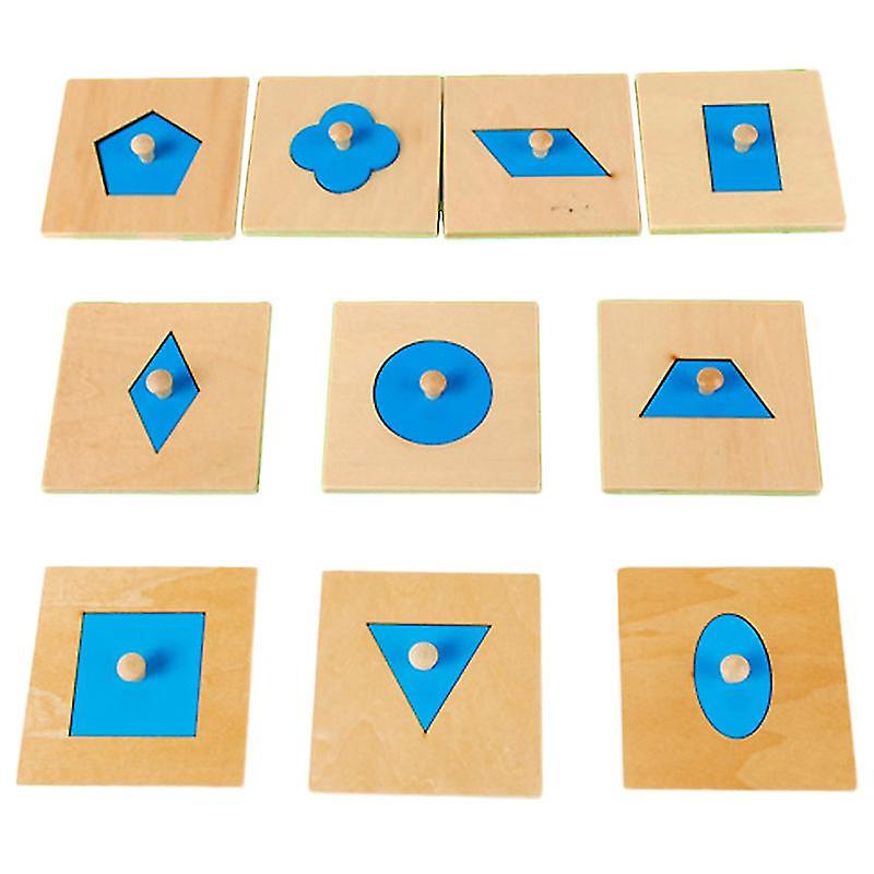 10pcs Geometry Puzzles