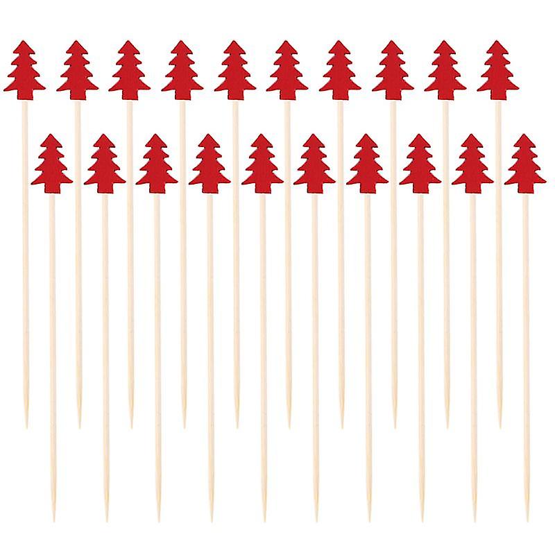 100pcs Christmas Tree Cocktail Picks