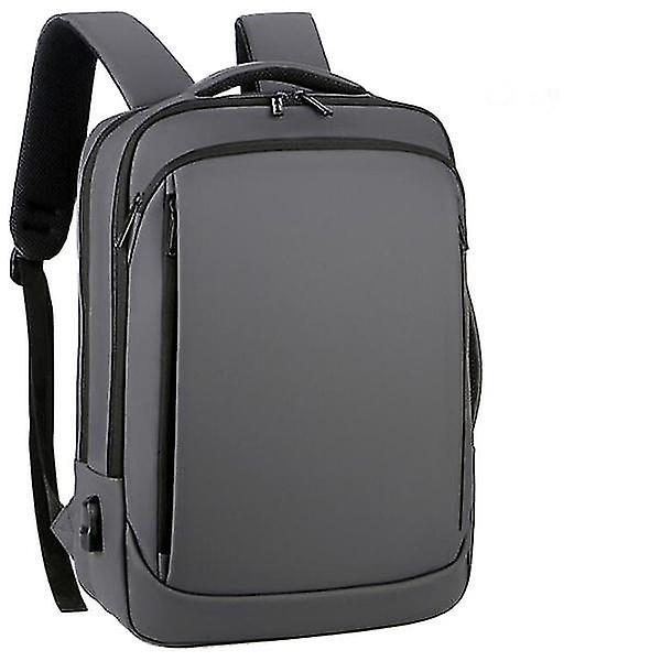 Laptop Backpack Business Waterproof Bagpack(gray)