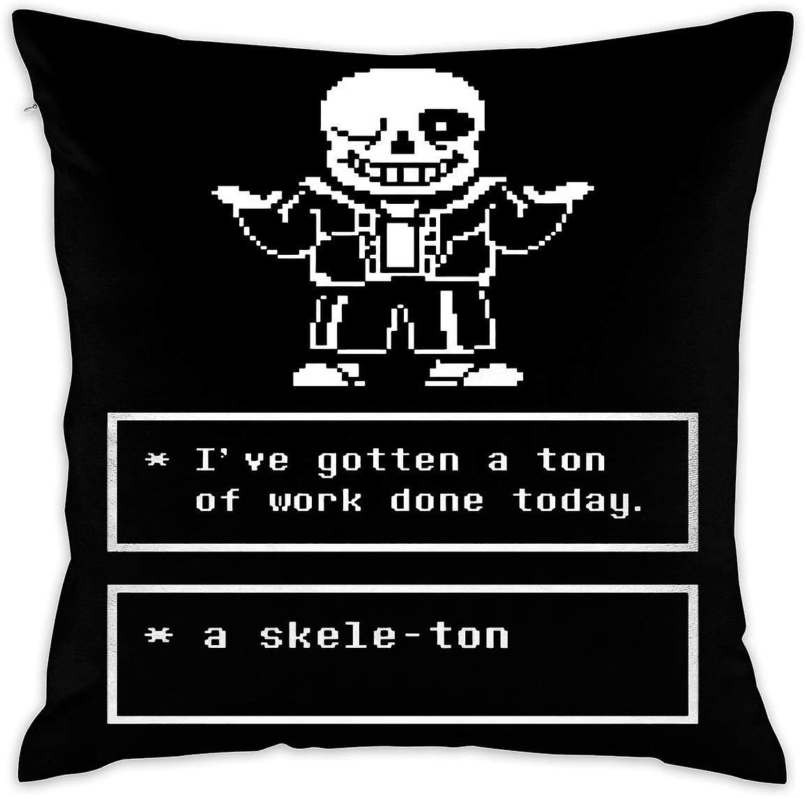 Undertale装飾クッションカバー枕カバーケース枕カバー(45x45cm)