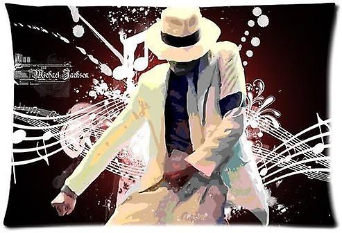 مخصص مايكل جاكسون ذاكرة مستطيل حجم قياسي بسحاب مجموعة وسادة 40x60 سم الجانبين رقم-A203 AB-5914