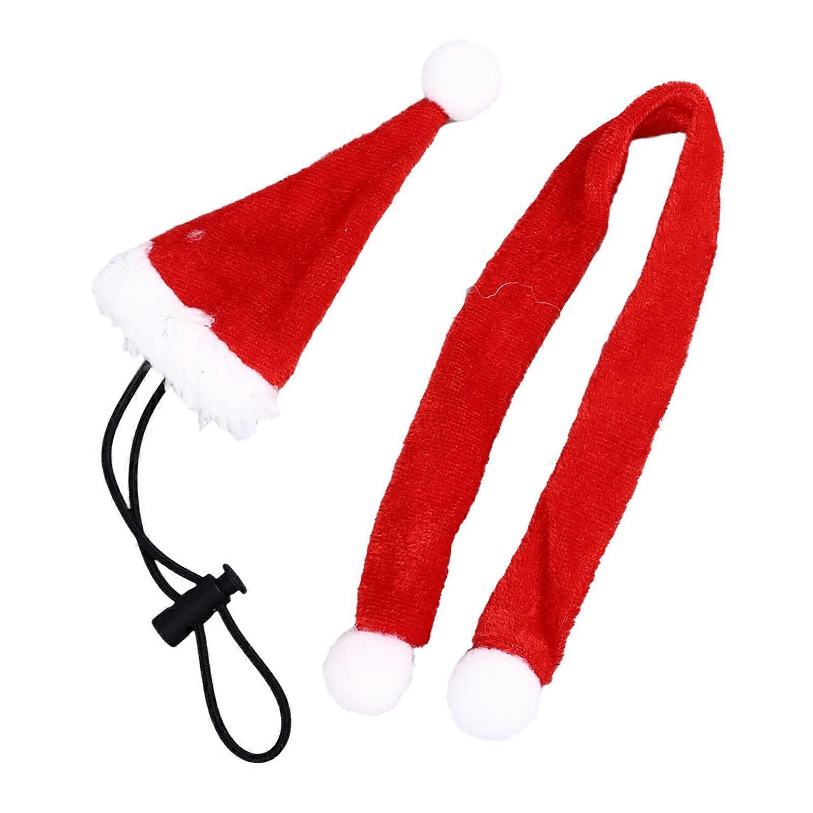 Reptile Christmas Costume Adjustable Soft Breathable Cute Climbing Pet Hat Scarf Set for Lizard