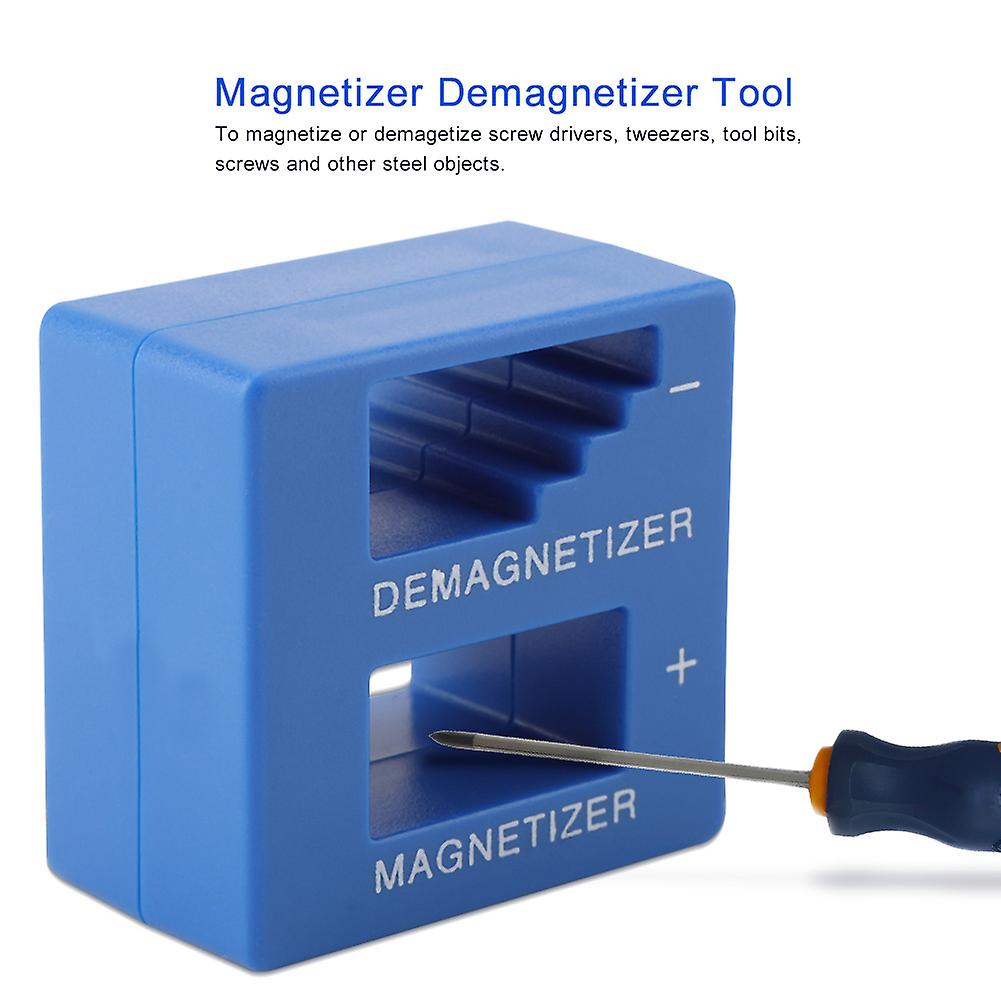 2 in 1 Magnetizer Demagnetizer Magnetic Tool for Screwdriver Tips Screw Bits Small Hardware