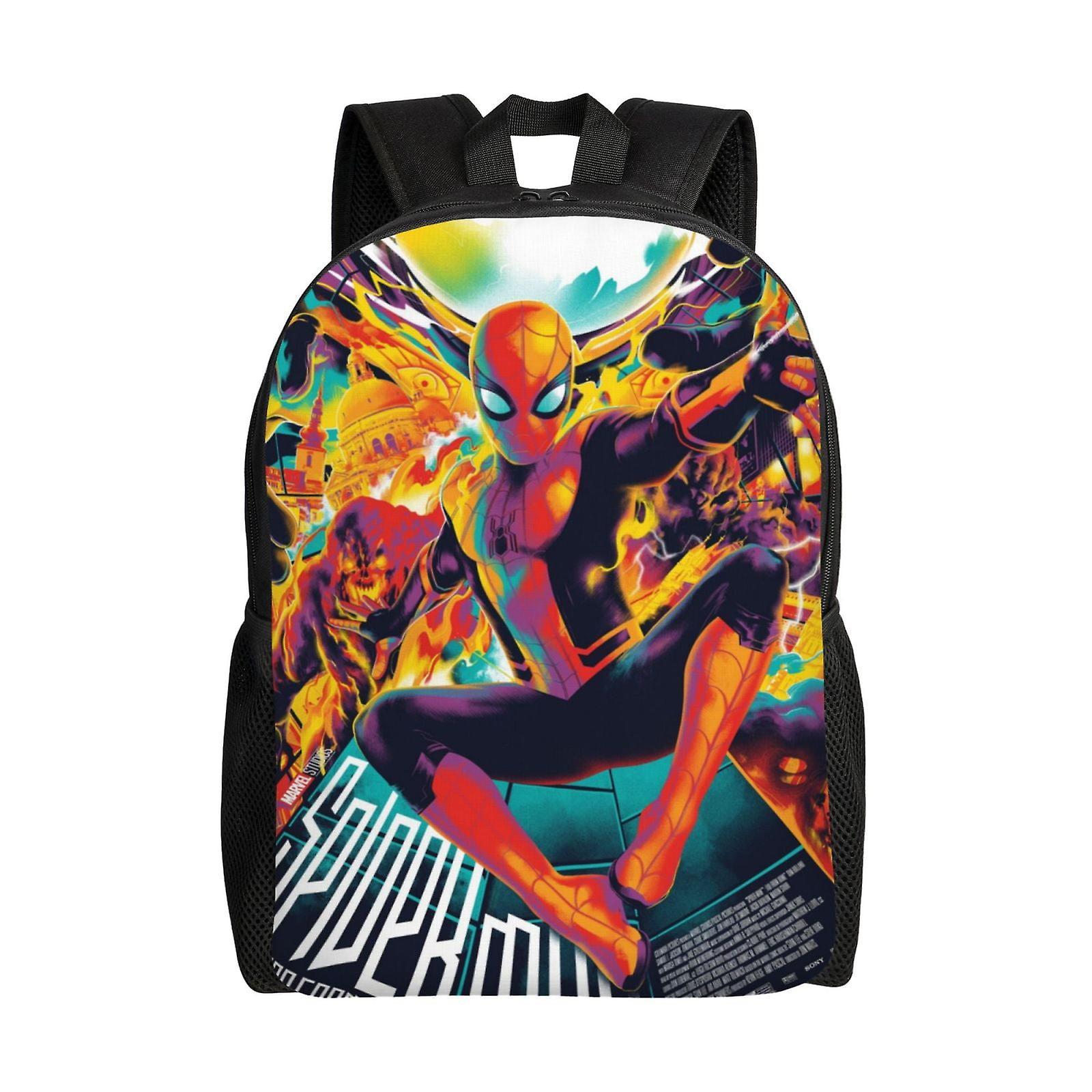 Spider-Man Kid Backpack School Bag Elementary Students Bookbags for Teens Boys