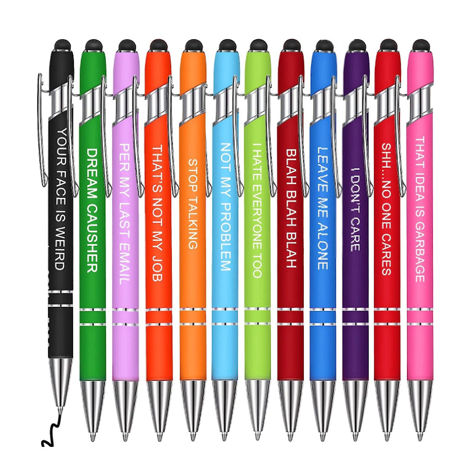 Soft-Touch Stylus Rose Pen Colored Elegant Writing Instruments Back to School Present Pens