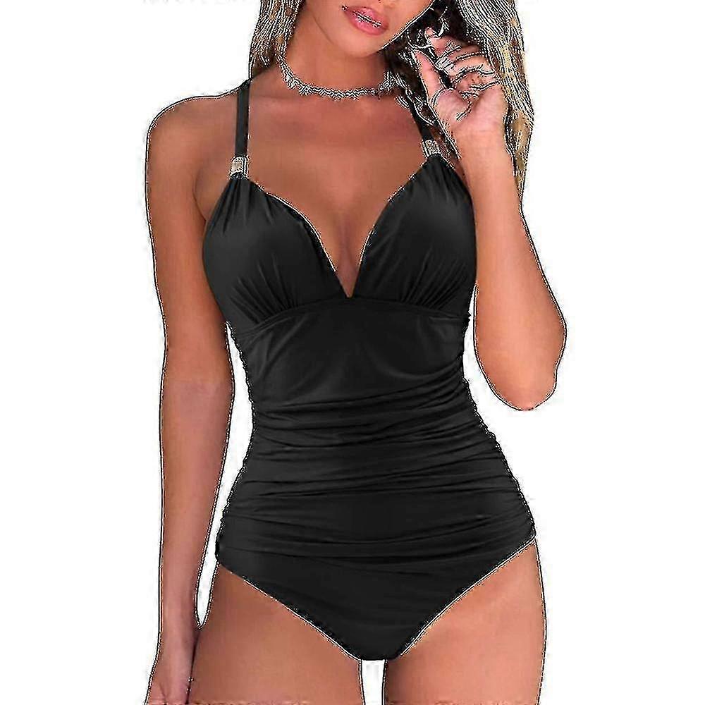 Women One-piece Halter Swimwear Swimsuit Beachwear Holiday