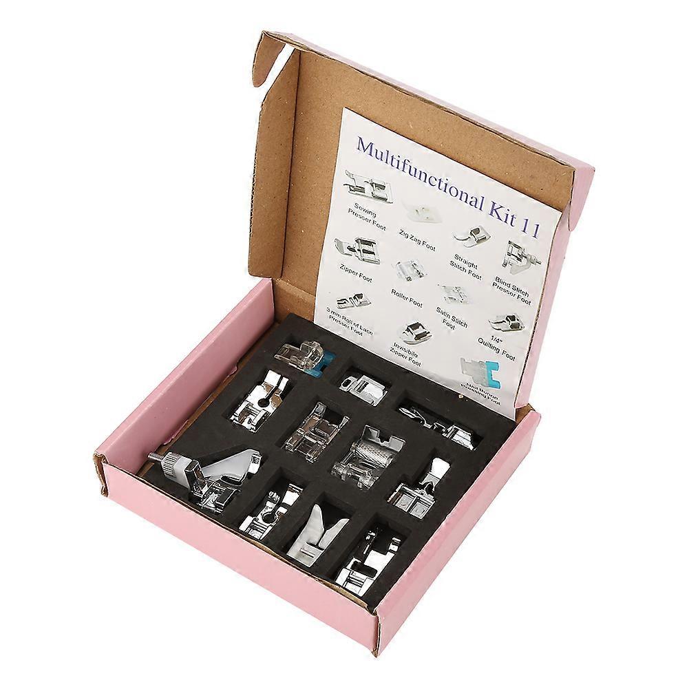 11pcs Multifunctional Sewing Machine Partspress Foot Sew Machine Accessories Kit Set (#01)