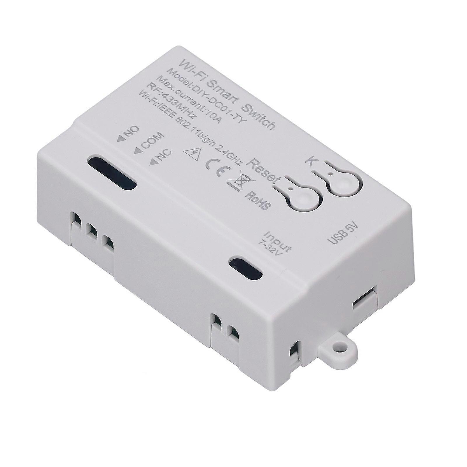WiFi Relay Switch 1CH Voice Control APP Remote Control Wireless Switch Module for Lamp Fan Socket 7?32V USB 5V