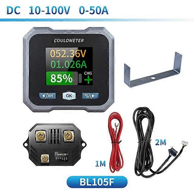 Dc 10-100v 0-50a/100a/400a Tester Coulomb Counter Meter 0-5/10/40kw Capacity Indicator Ammeter Voltmeter Battery Monitor