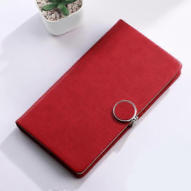 2PCS A6 Portable Small Notebook, Buckle Businesss Meeting Record Book, Student Diary , Excerpt Book, Hand Ledger
