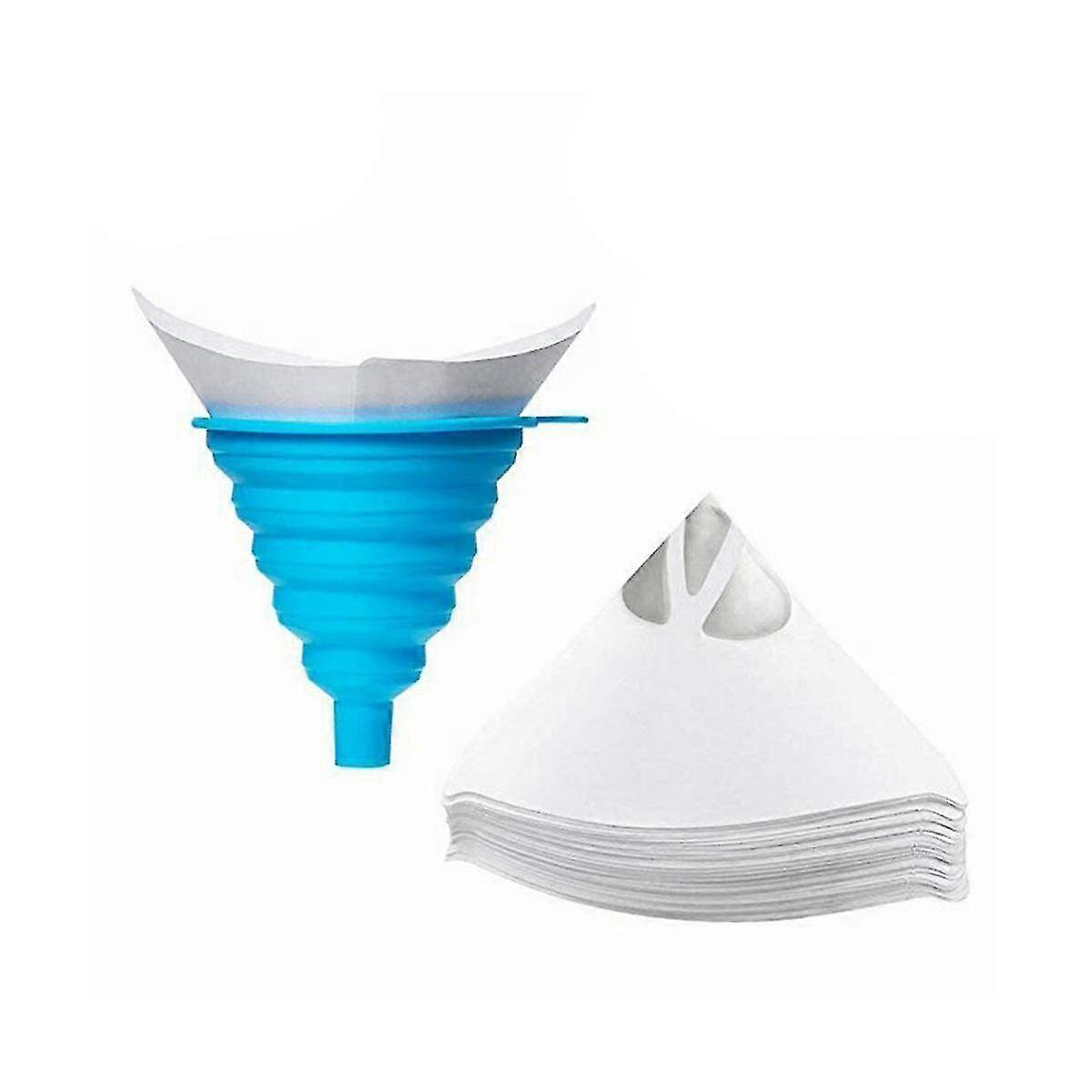 101pcs Paint Filter Funnel Paper Purifying Straining Cup Disposable Paint Filte Conical Paper Funne