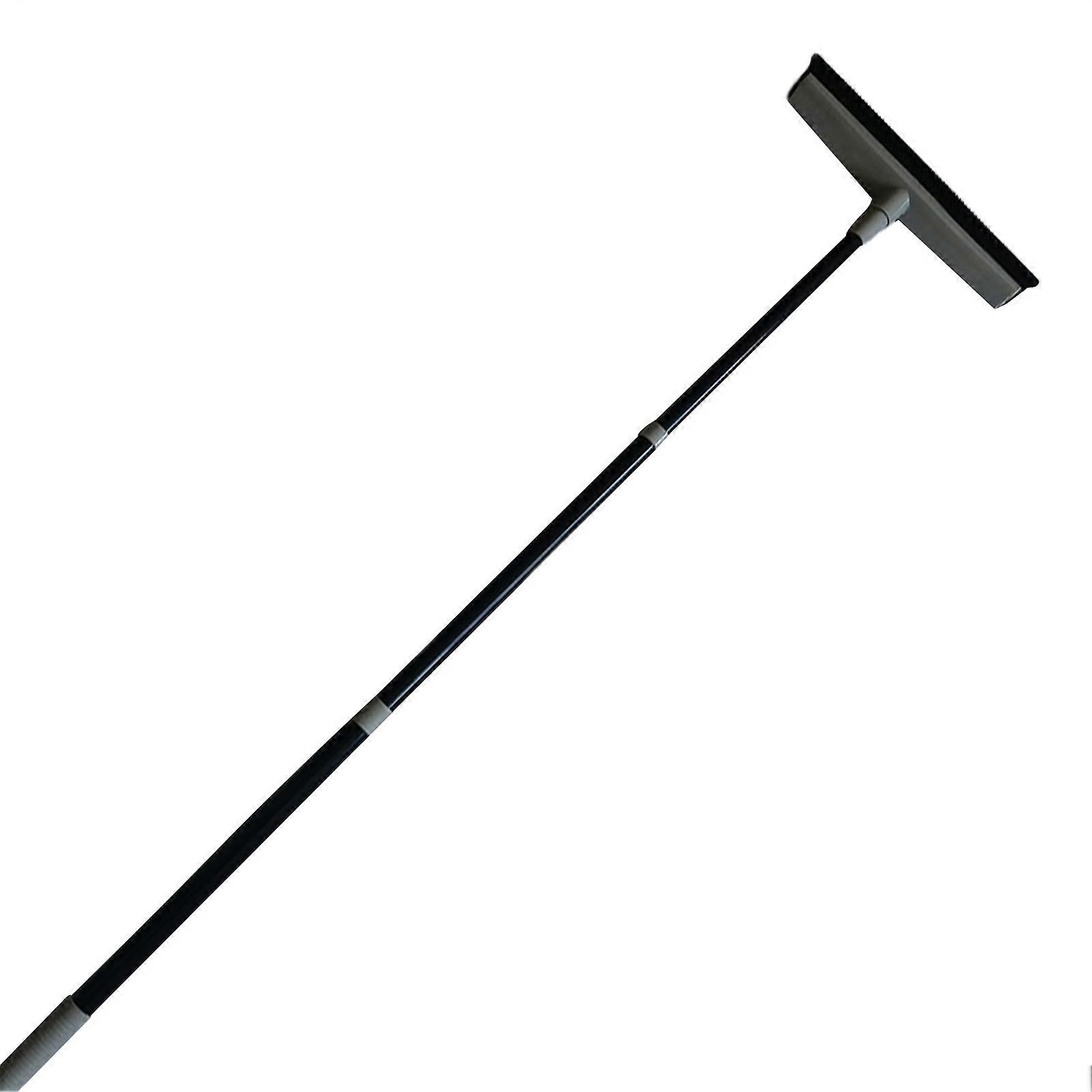 3 Section Telescopic Pole Carpet Delinting Brooms Versatile Long Handle Cleaning Tool Hardwood Floors