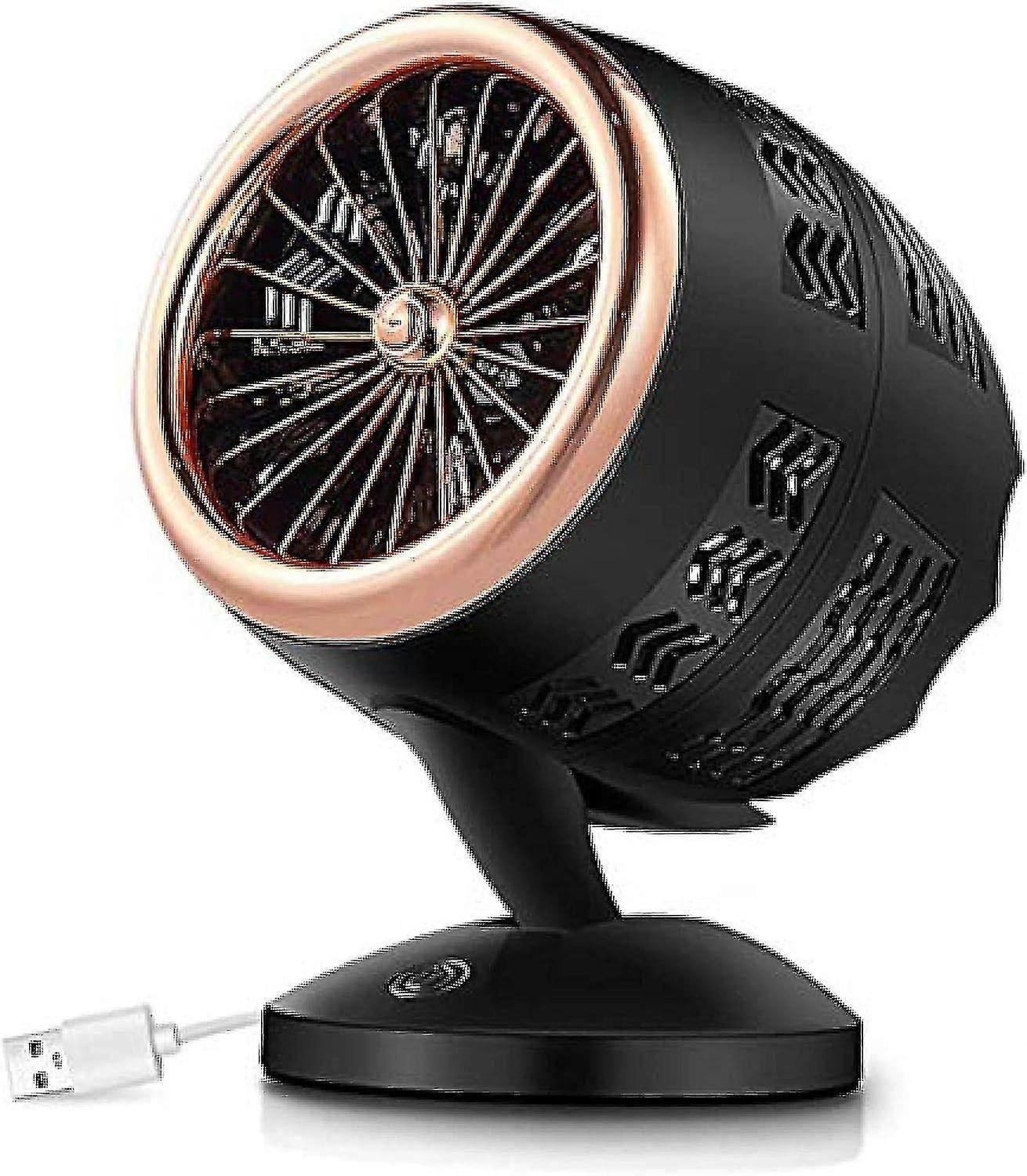 Mini riscaldatore portatile del riscaldatore, termoventilatore elettrico USB rotante, desktop del radiatore del riscaldatore per auto di casa, due marce regolabili, altro, aggiornamento