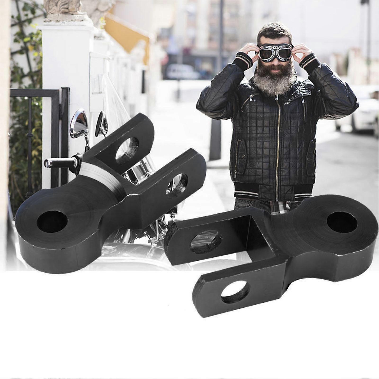 2PCs Motorcycle Rear Shock Absorber Riser 5cm Heightening Device Pad for Chassis (Without Screw)