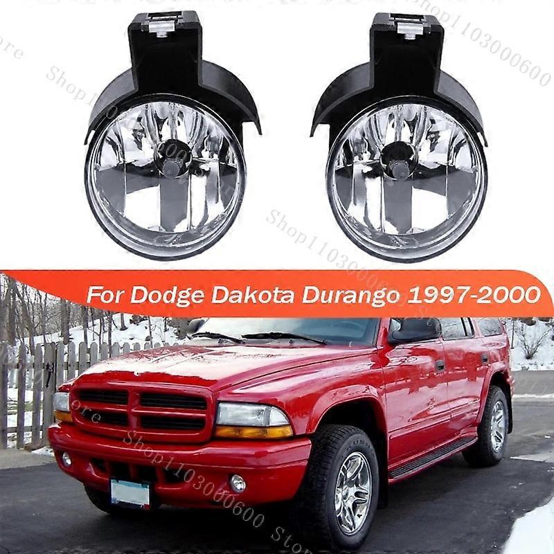 Frontlight Foglamp For Dodge Dakota Durango 1997 1998 1999 2000 Car Front Bumper Fog Light Lamp 55077266AC 55077267AC