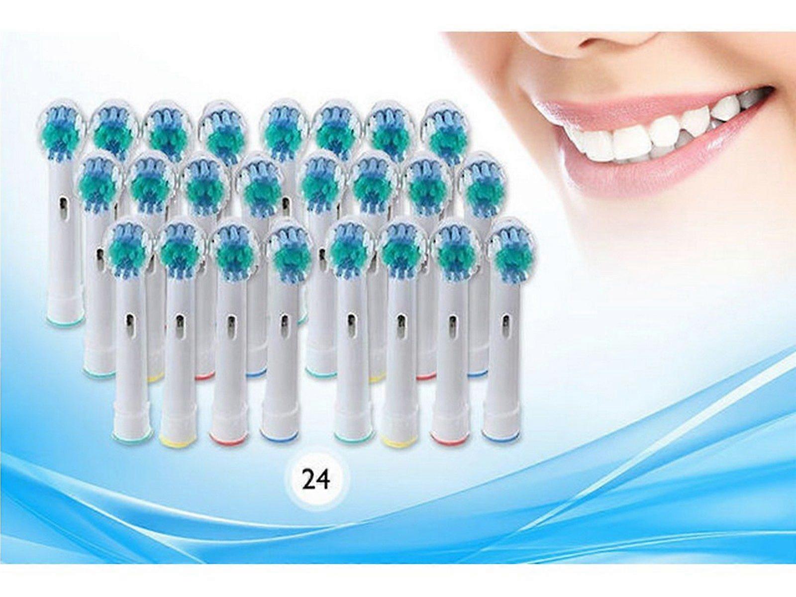 24-Piece Toothbrush Head Compatible with Oral-B