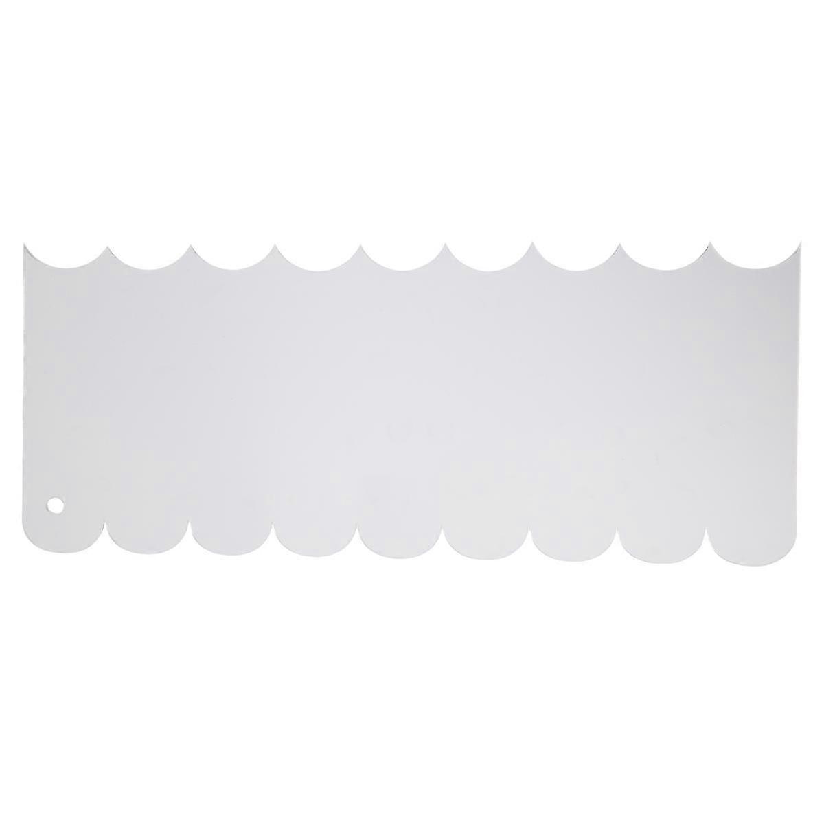 6 Pieces Clear Acrylic Icing Frosting Buttercream Large Cake Smoother Scraper Contour Comb Cake Edg