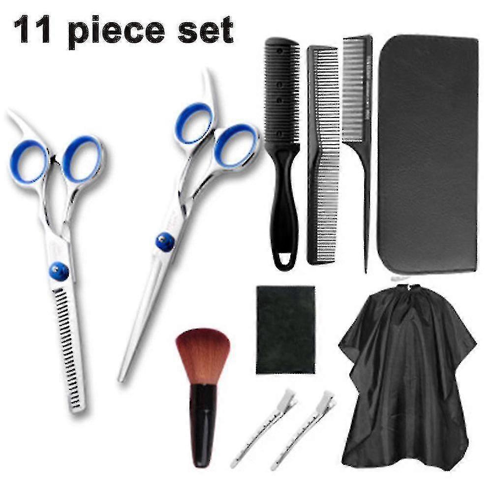 Professional Hair Cutting Scissors Set, 11 Pcs Haircut Scissors Kit