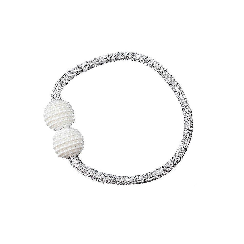 Yaju Magnetic Curtain Tiebacks Convenient Drape Tie Backs (2pieces,gray)