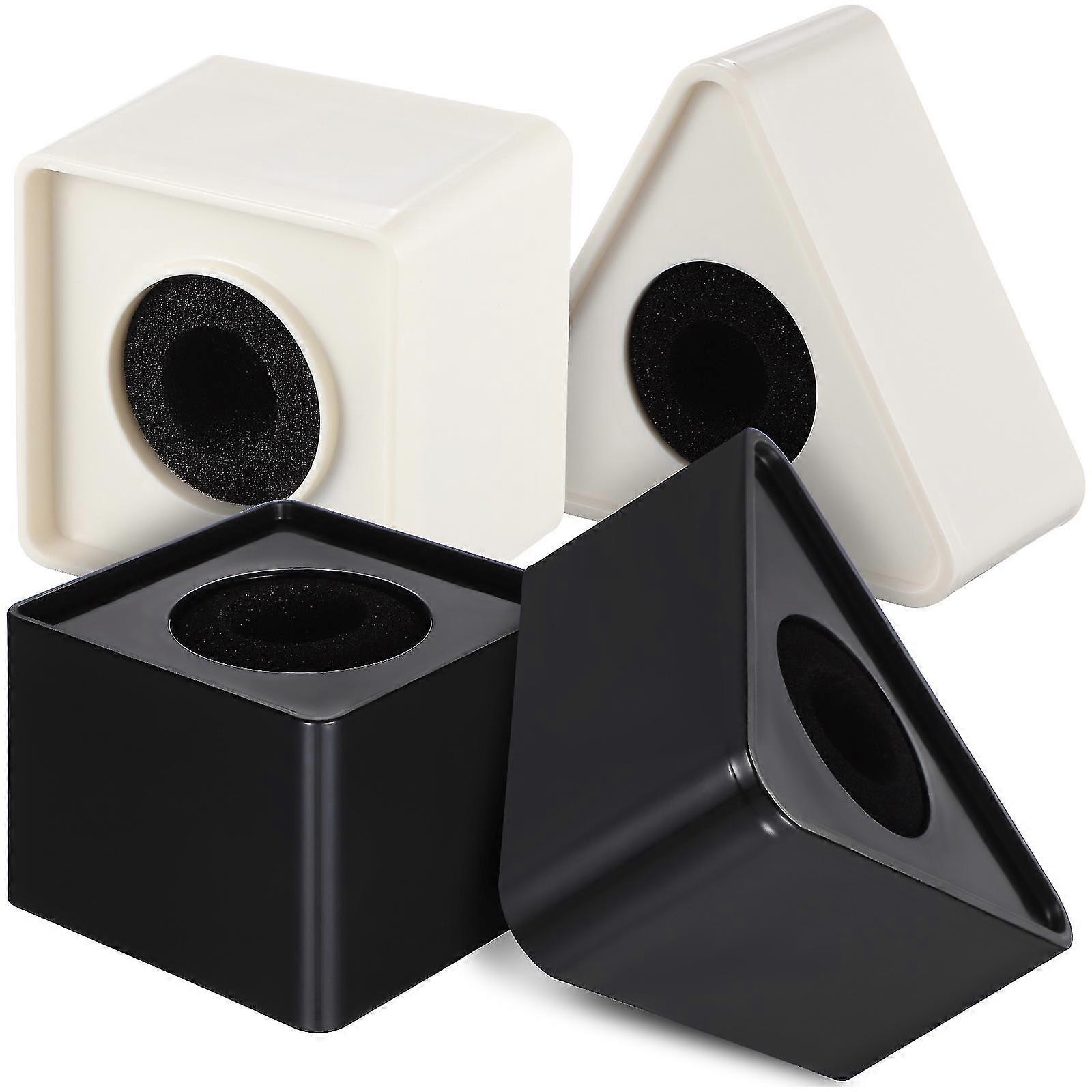 Microphone Blanc Microphone Logo Cube Pied de Micro Blanc Microphone Cube Carré Microphone Logo Pied