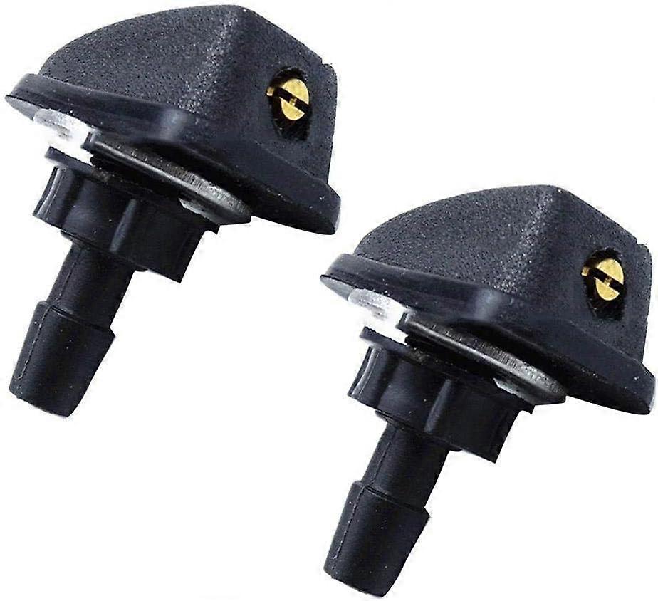 Car Windshield Washer Sprayer 1Pair/2Pcs Vehicle Nozzle Spray Replacement, Black