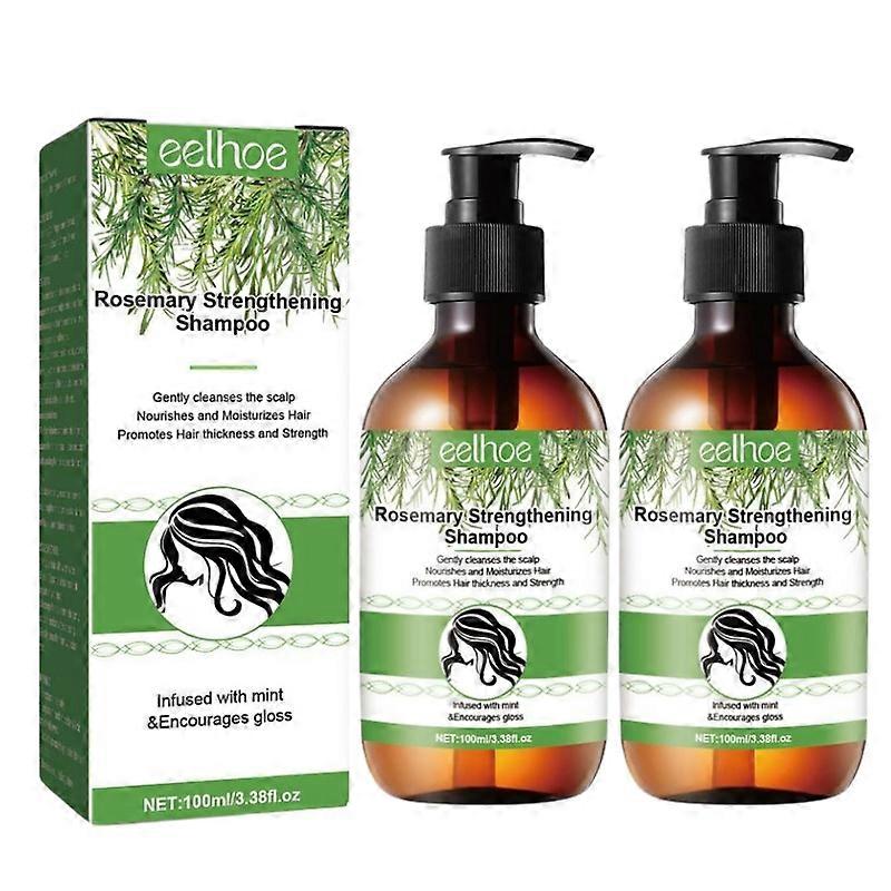 1-3בקבוק שמפו רוזמרין עם ביוטין ממריץ טיפול בריא לצמיחת שיער