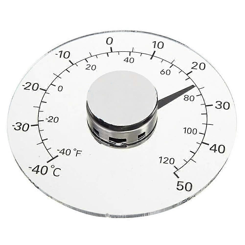 Thermometer Temperature Transparent Clear Outdoor Window Thermometer Clock Weather Tool