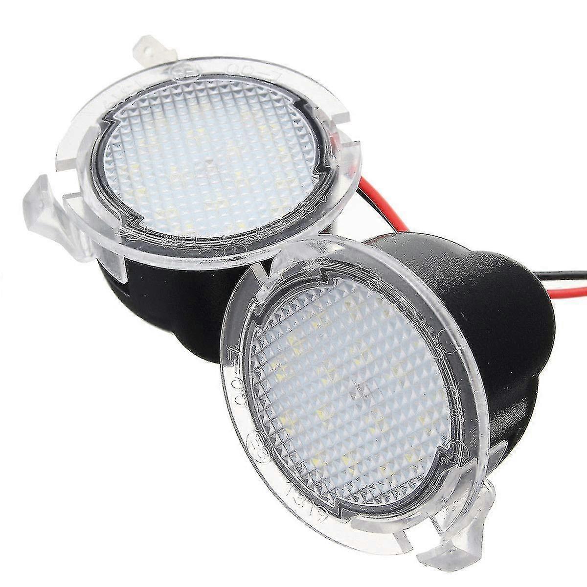 2pcs Led Side Mirror Puddle Lights For Ford F150 Edge Explorer Kuga Expedition Taurus 9- 16v