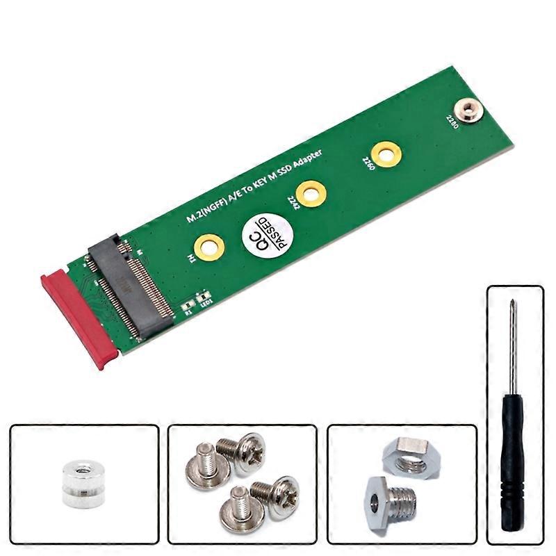 Compact M.2 NVMe SSD to M.2 NGFF A+E Adapter Card for Space saving Solution