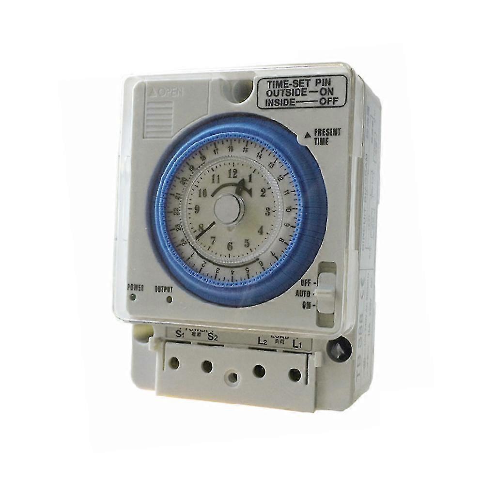 Tb388 Mechanische Timer Schakelaar 100-240v 15a Quartz Motor Drive 24h 96 Instellingen 15 Minuten Minimum Instelling Interval Programmeerbaar