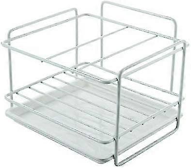 kitchen sponge holder, sink basket, kitchen sink organizer, wall mounted storage design,(white)