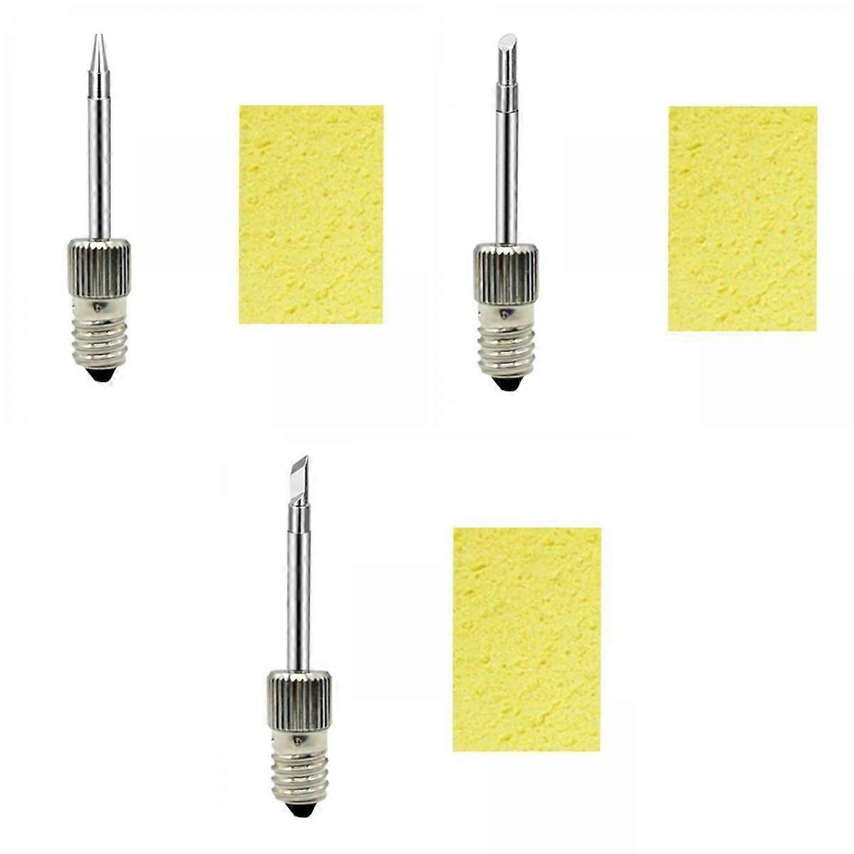 3pcs Soldering Tips USB Soldering Iron Head for E10 Interface tip K+B+C