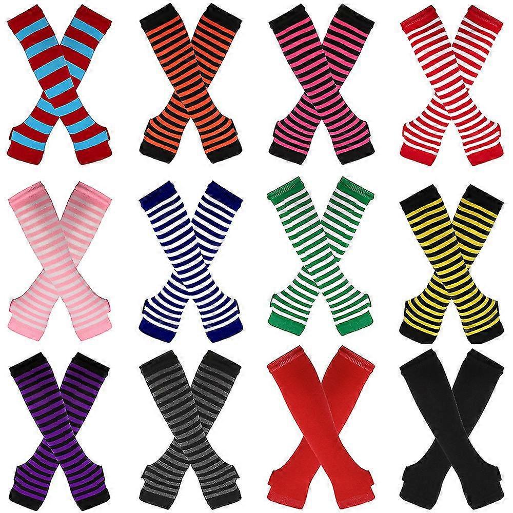 Halloween Gloves Cosplay Anime Long Gants Halloween Ou Noël Gants sans doigts STYLE 6