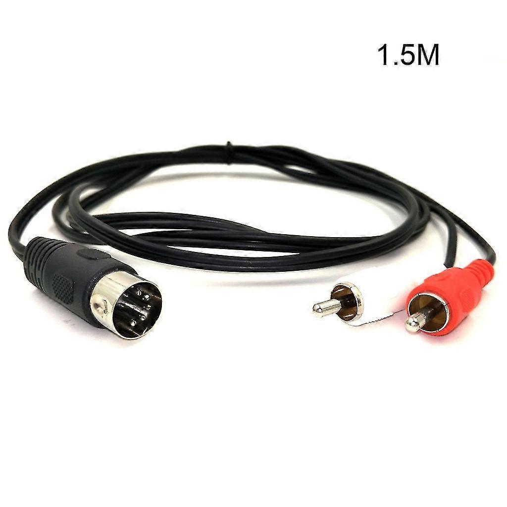 5ピンDINプラグ（オス）- 2RCAオーディオビデオケーブル（Bang&olufsen製エレクトロフォニック用）