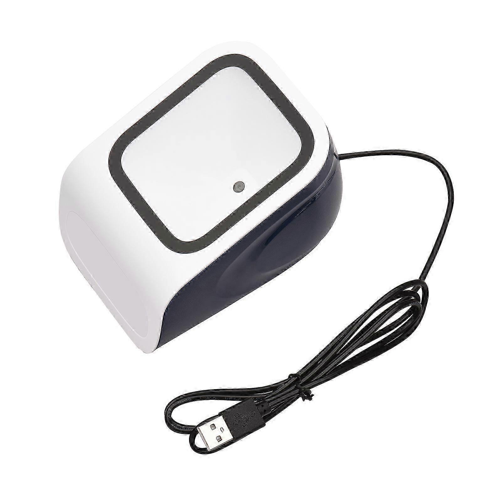 1D 2D QR Desktop Barcode Scanner Platform Hands-free USB Wired Bar Code Reader Scanner Plug&Play Compatible with Window Android System Large Scanning