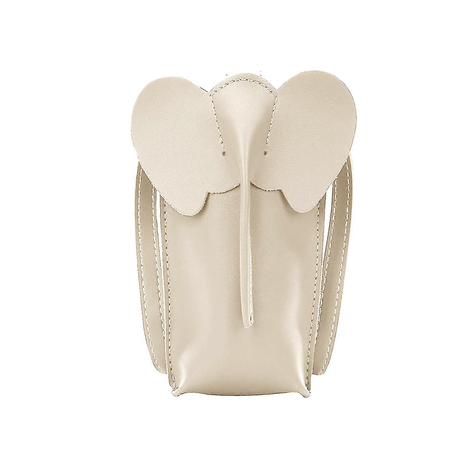 ladies fashion elephant solid color stone pattern car stitching shoulder bag