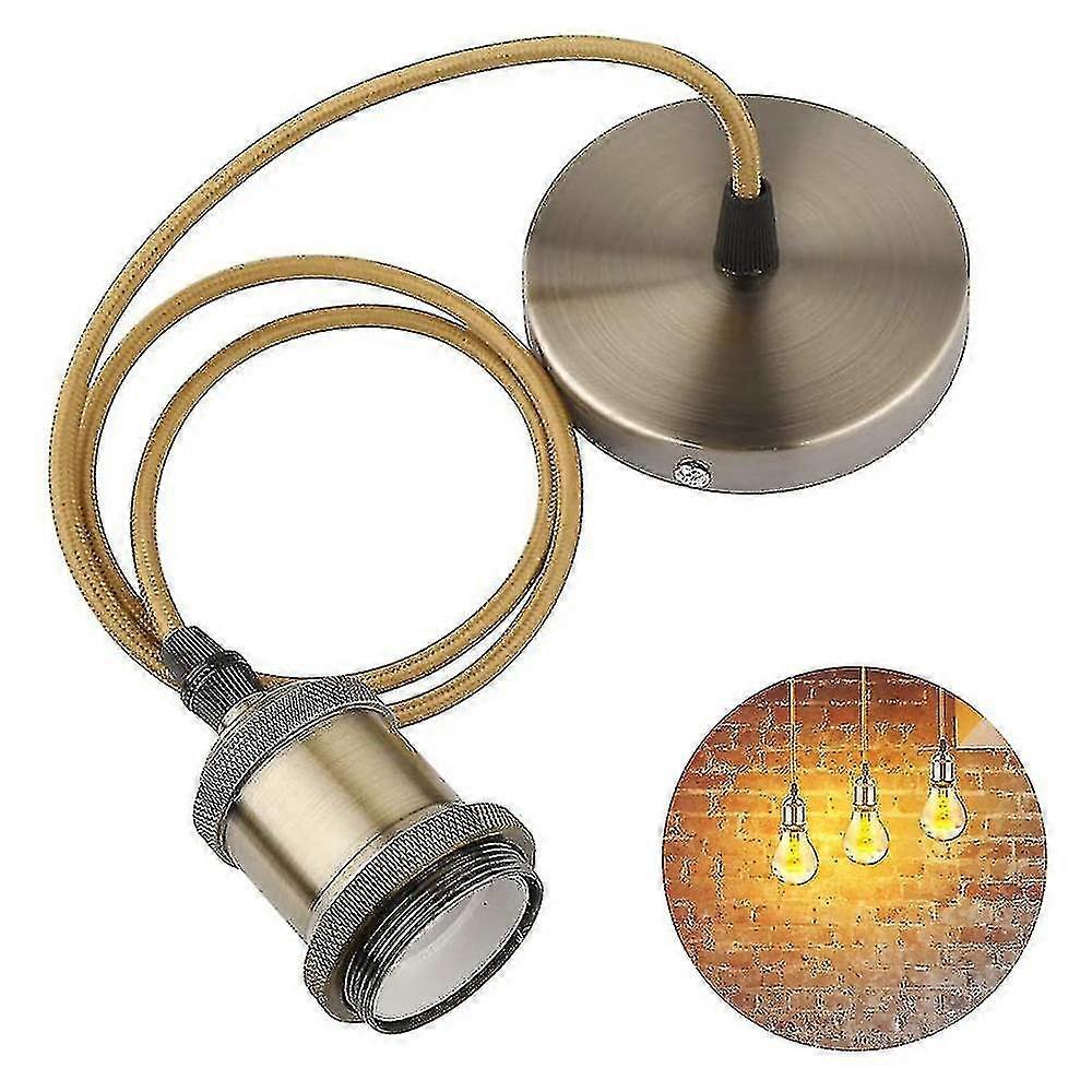 Metal Pendant Light Fitting, E27 Lamp Holder For Ceiling Pendant Light
