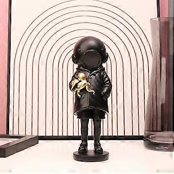 Banksy Deep Sea Diver Statue Street Artistic Diver Girls Sculpture