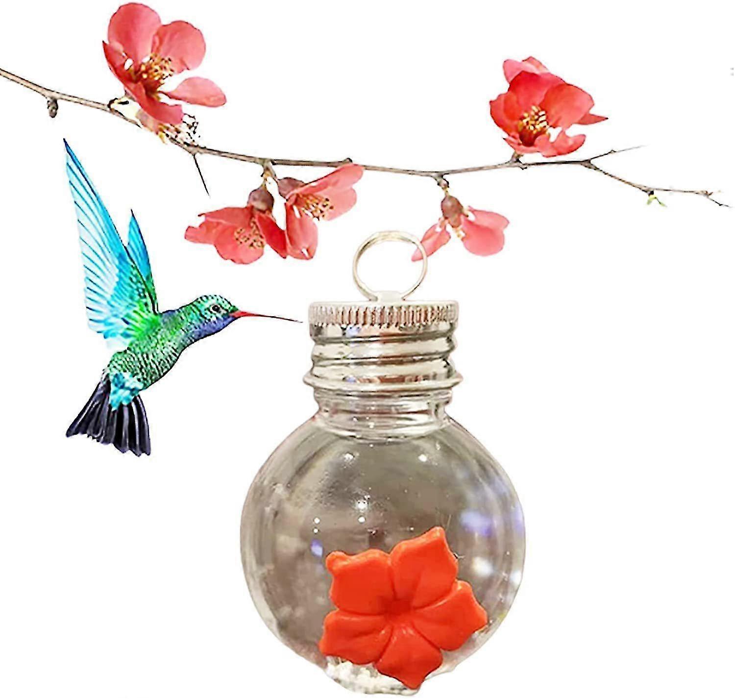Hanging Hummingbird Feeder With Port Portable