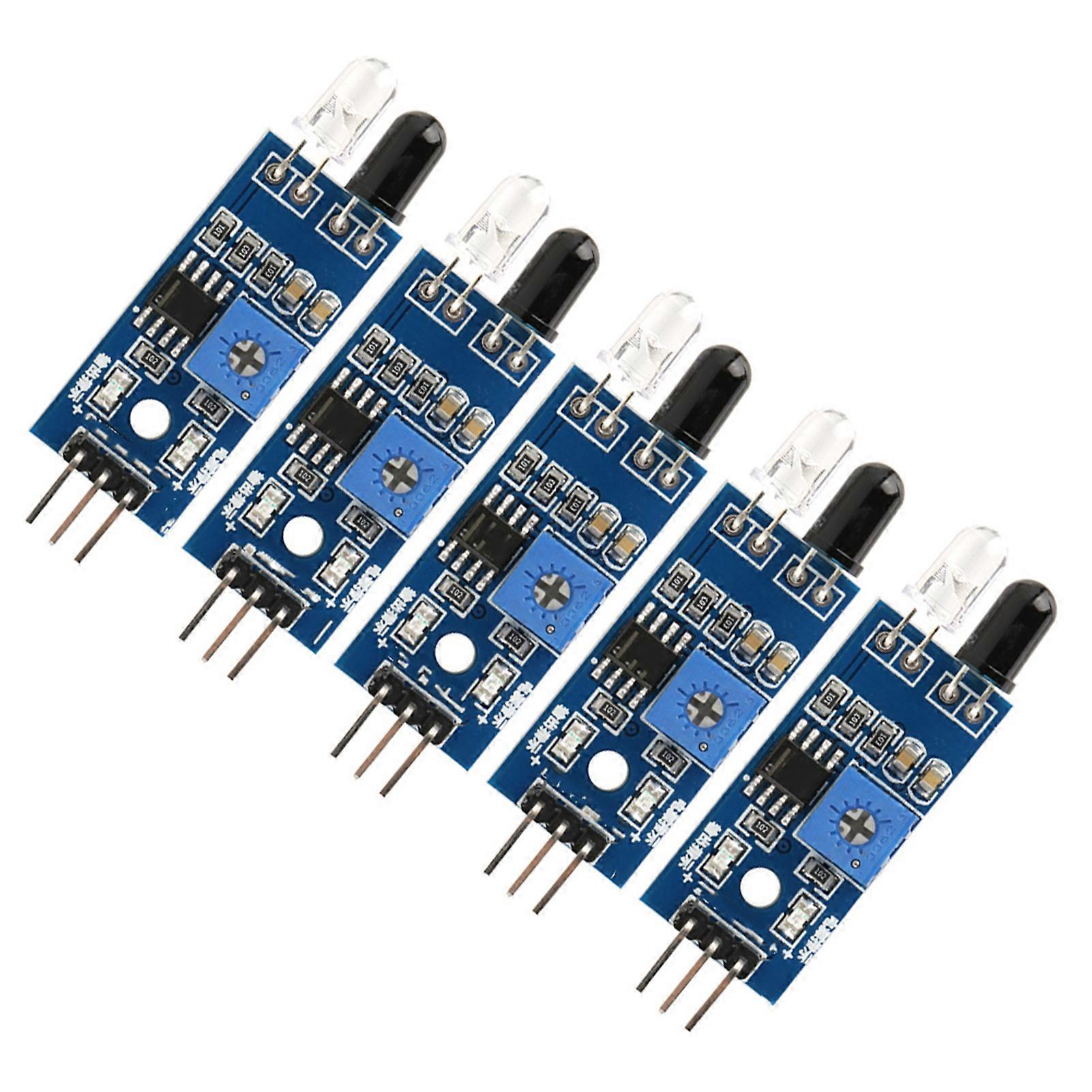 IR Infrared Obstacle Avoidance Sensor Module for Smart Car Robot - Set of 5