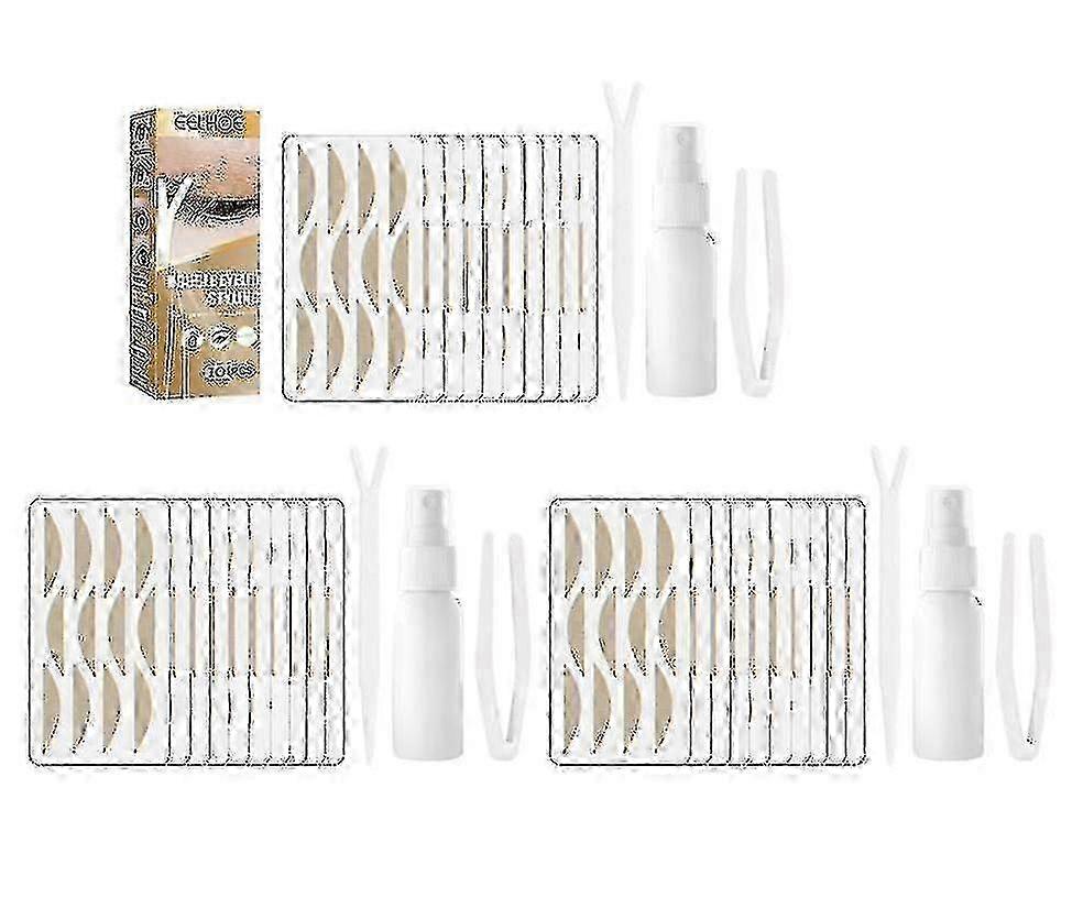 Autocollants Double Paupière Dans L’eau Dentelle Auto-Adhésive Sans Couture Naturel Invisible Sans Colle Respirant Longue Durée Cli