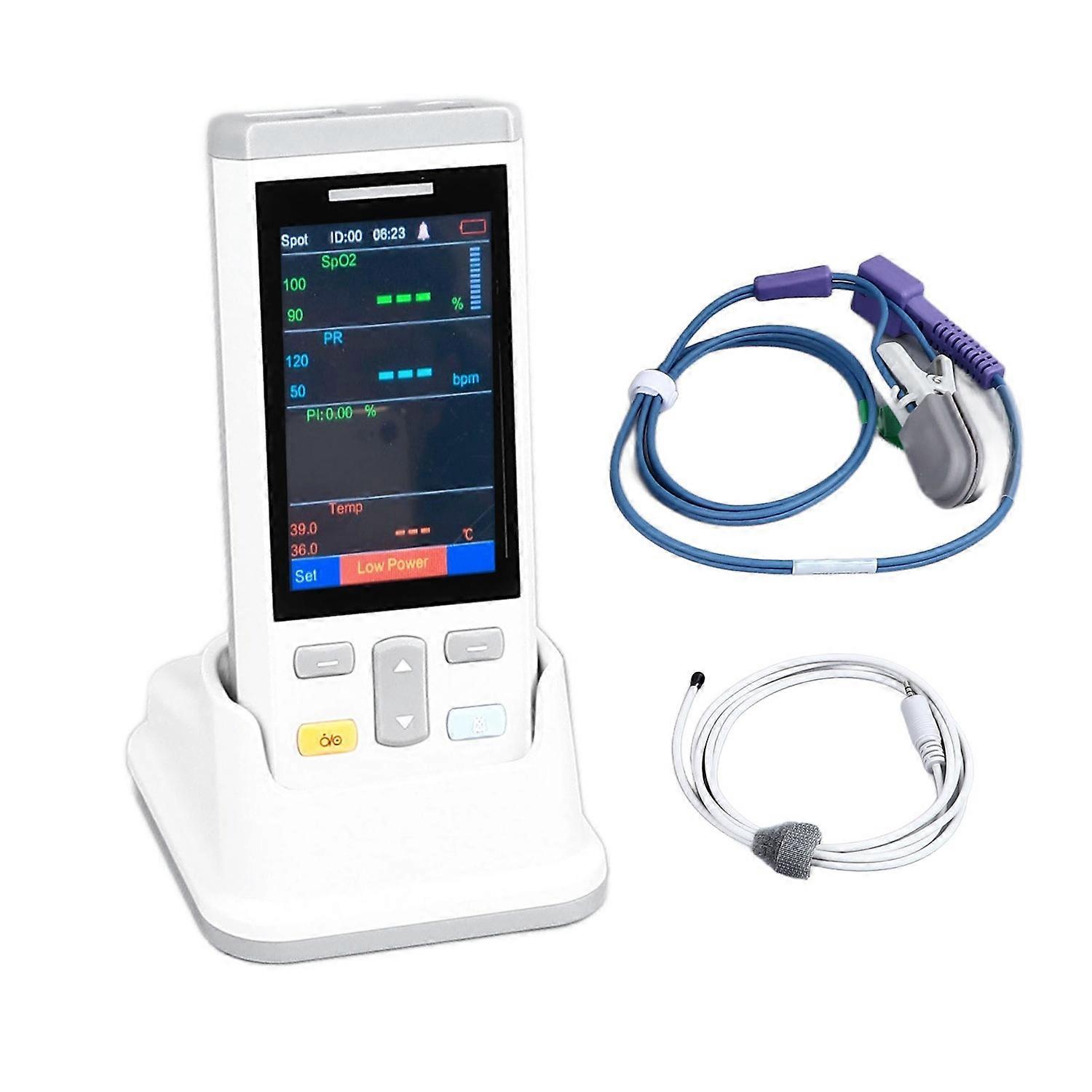 Veterinary Pulse Oximeter High Accuracy Portable Handheld Animal SPO2 Monitor for Dog Cat 100‑240V U