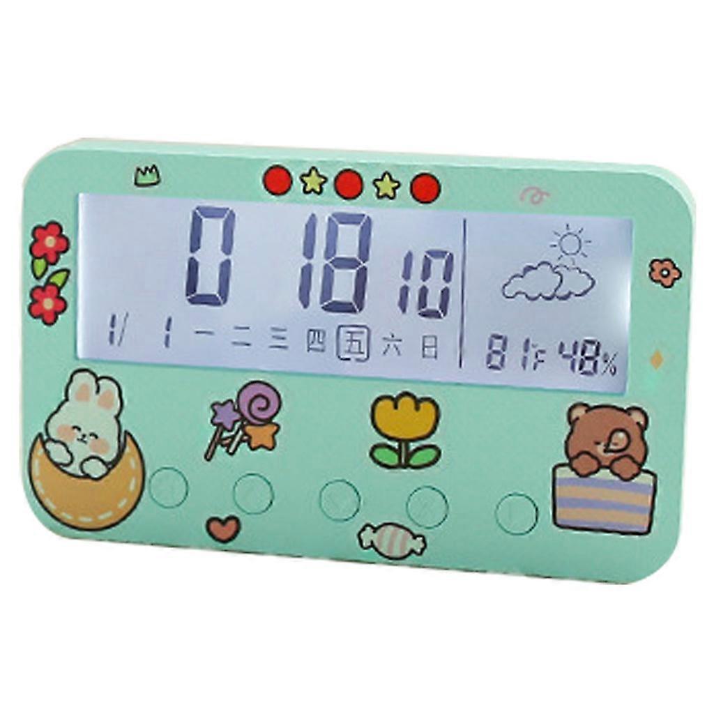 for Smart Alarm Clock Bedside Desk Table Electronic Clock Battery Operated Snooze Nightlight Clock for Kids Students