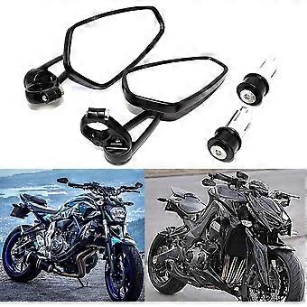 Motorcykelstyrspeglar Motorcykelspeglar för Xj6 Mt01 Mt03 Mt07 Mt09 (svart)