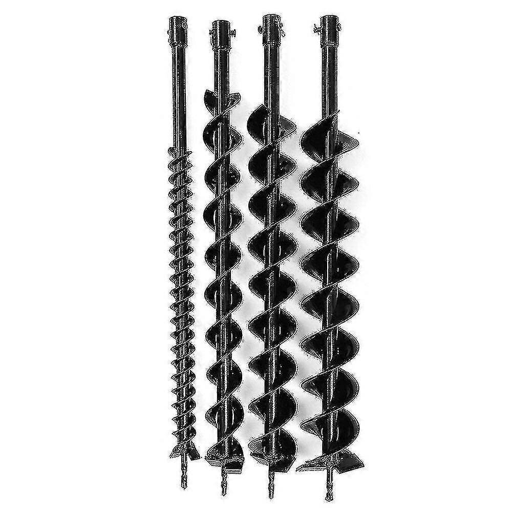 40/60/80/100mm jordbor Dual Blade Auger Bit Fence Borer kompatibel med bensinstolpe hullgraver
